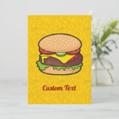 Cheeseburger Kaart (Staand voorkant)