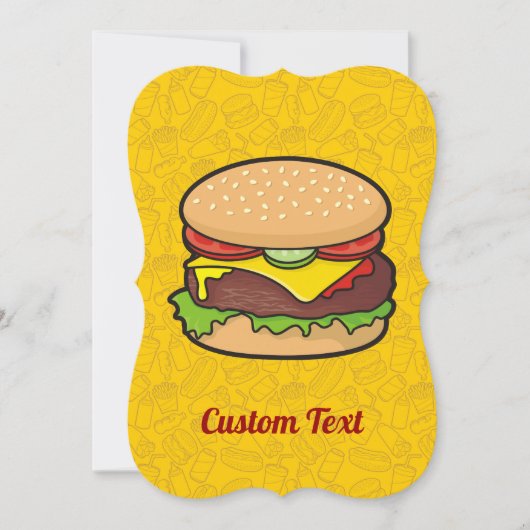 Cheeseburger Kaart (Voorkant)