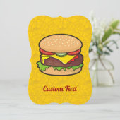 Cheeseburger Kaart (Staand voorkant)