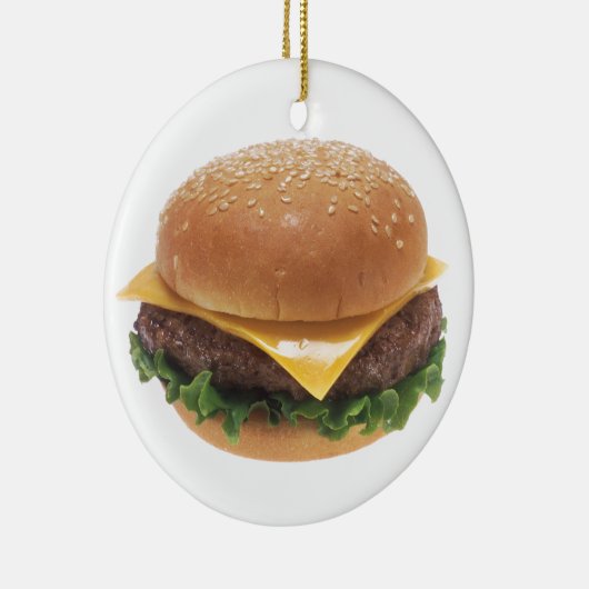 Cheeseburger Keramisch Ornament (Rechts)
