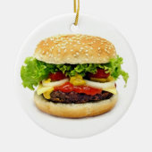 Cheeseburger Keramisch Ornament (Voorkant)
