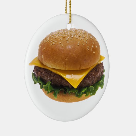 Cheeseburger Keramisch Ornament (Rechts)