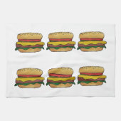 Cheeseburger Kitchen Towel Theedoek (Horizontaal)