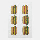 Cheeseburger Kitchen Towel Theedoek (Verticaal)