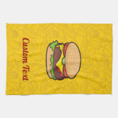 Cheeseburger Kitchen Towel Theedoek (Horizontaal)