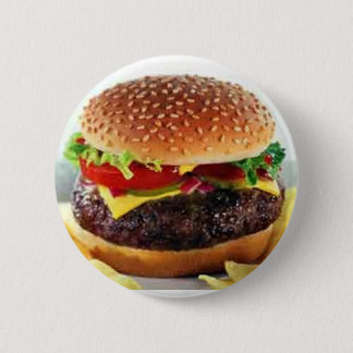 cheeseburger-knoppen ronde button 5,7 cm