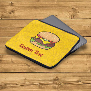 Cheeseburger laptophoes laptop sleeve