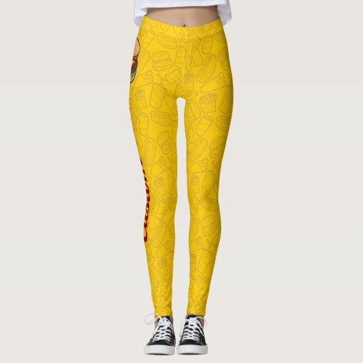 Cheeseburger Leggings (Voorkant)