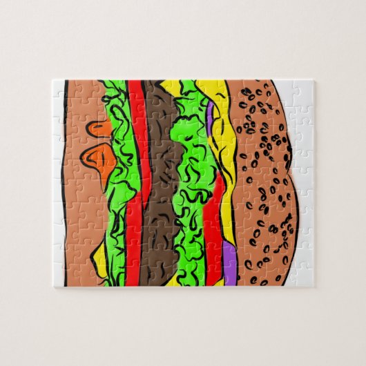 Cheeseburger Legpuzzel (Horizontaal)