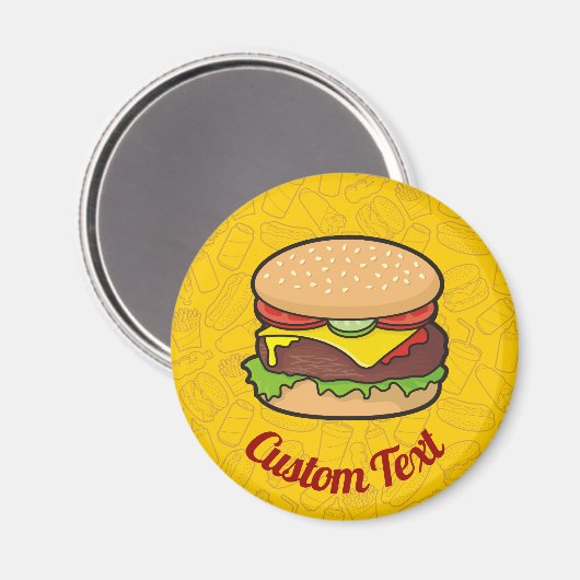 Cheeseburger Magnet (Voorkant / Achterkant)