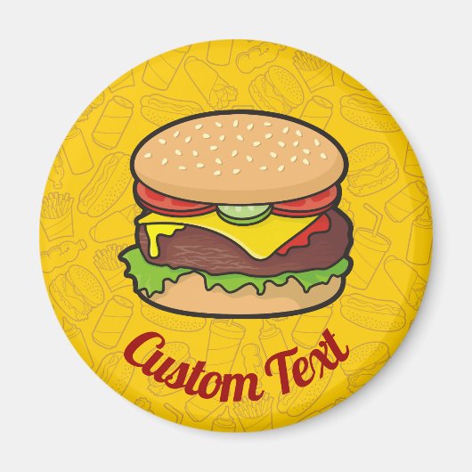 Cheeseburger Magnet (Voorkant)