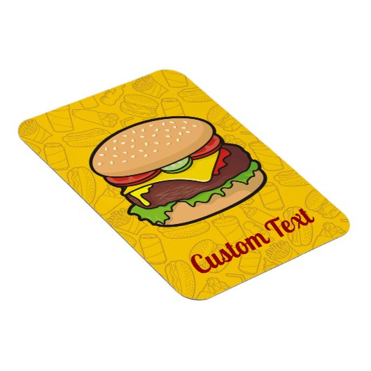 Cheeseburger Magnet Magneet (Rechterzijde)