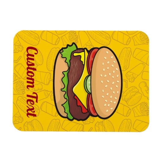 Cheeseburger Magnet Magneet (Horizontaal)