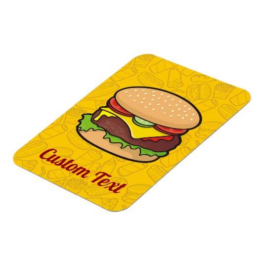 Cheeseburger Magnet Magneet (Linkerzijde)