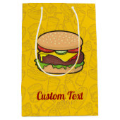 Cheeseburger Medium Geschenktas Cadeauzakje (Voorkant)
