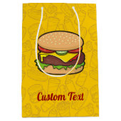 Cheeseburger Medium Gift Bag Medium Cadeauzakje (Voorkant)