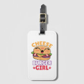 Cheeseburger Meisje, Hamburger Vrouwen en Cheesebu Bagagelabel (Voorkant (verticaal))