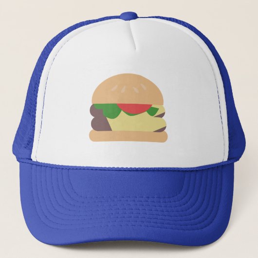 Cheeseburger Minimalist Fun Foodie Trucker Pet (Voorkant)