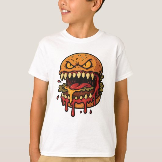 Cheeseburger Monster Kids t-shirt (Voorkant)