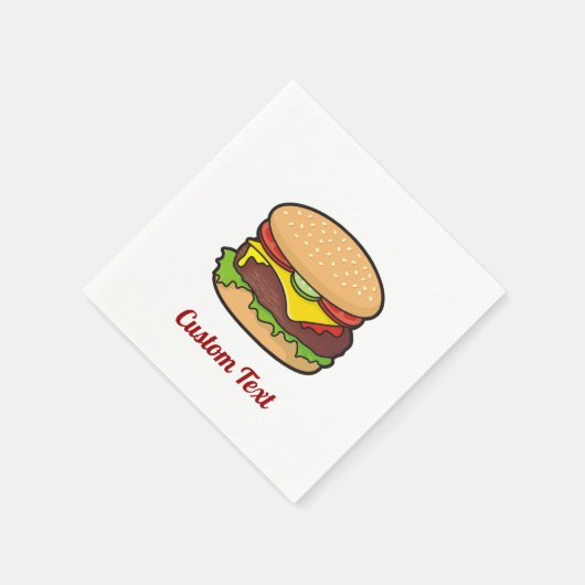 Cheeseburger Napkins Servet (Hoek)