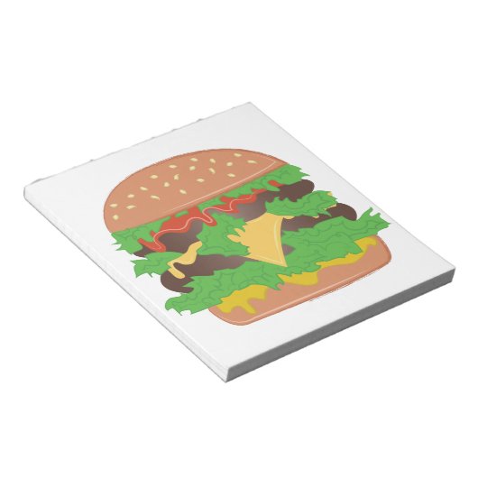 Cheeseburger Notitieblok (Schuin)