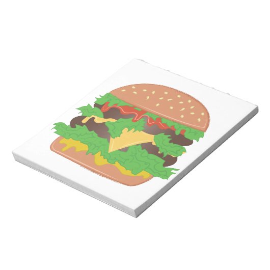 Cheeseburger Notitieblok (Linkerzijde)