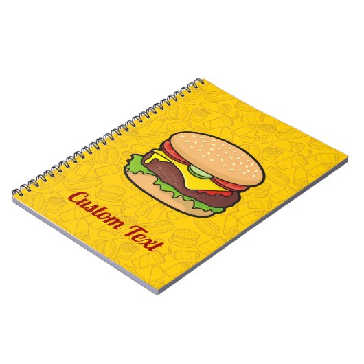 Cheeseburger Notitieboek (Linkerzijde)