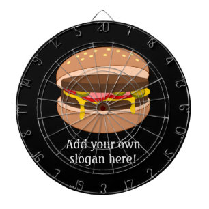 Cheeseburger - Novelty Food Afbeelding met Eigen T Dartbord