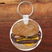 Cheeseburger op sesamzaad bun sleutelhanger (Voorkant)