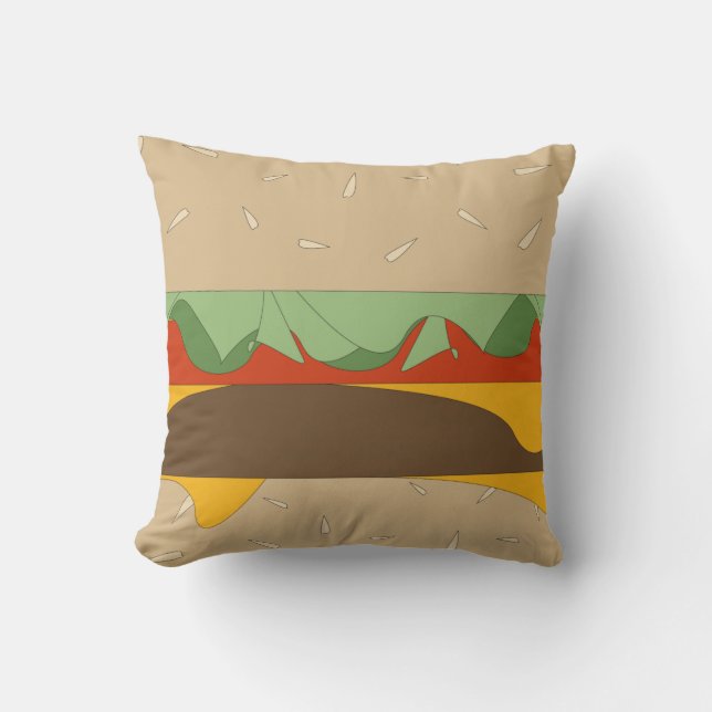 Cheeseburger Pillow Kussen (Voorkant)