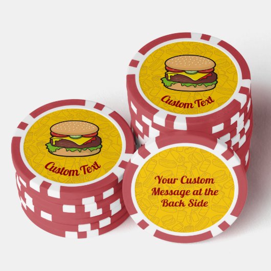 Cheeseburger Poker Chips (Opstapeling)