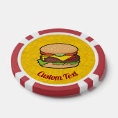 Cheeseburger Poker Chips (Enkel)