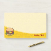 Cheeseburger Post-it® Notes (Op bureau)
