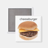 Cheeseburger Refkoelkast Magnet (Voorkant / Achterkant)