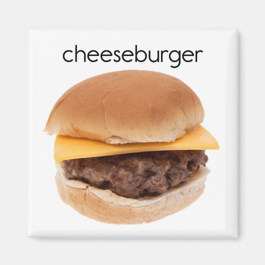Cheeseburger Refkoelkast Magnet (Voorkant)