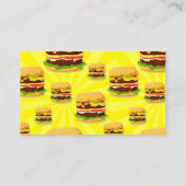 Cheeseburger Restaurant Visitekaartje (Achterkant)