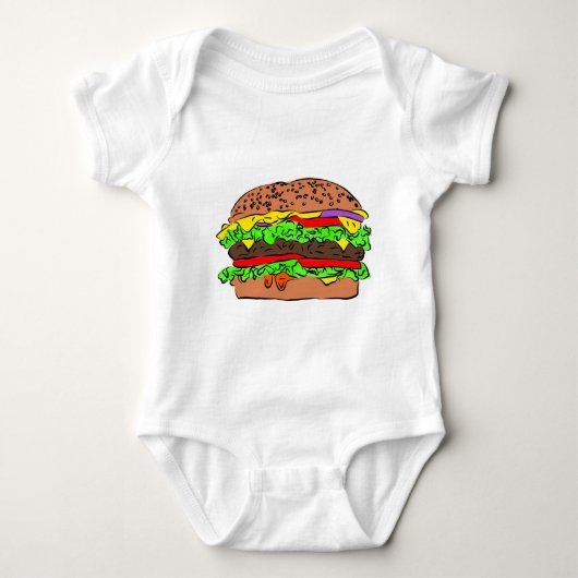 Cheeseburger Romper (Voorkant)