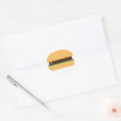 Cheeseburger Ronde Sticker (Envelop)