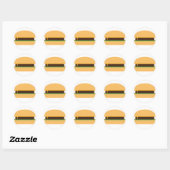 Cheeseburger Ronde Sticker (Vel)
