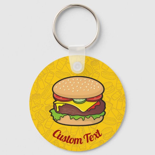 Cheeseburger Sleutelhanger (Voorkant)