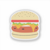 Cheeseburger Sticker (Voorkant)