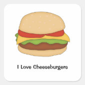 Cheeseburger Sticker (Voorkant)