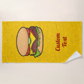 Cheeseburger Strandlaken (Voorkant)