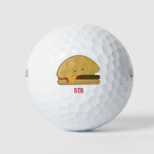 Cheeseburger T-shirt-Burger Golfballen (Voorkant)