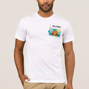 Cheeseburger T-shirt met Fries en Drink