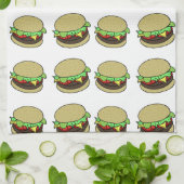 Cheeseburger Theedoek (Gevouwen)