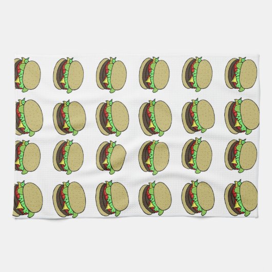 Cheeseburger Theedoek (Horizontaal)