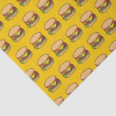 Cheeseburger Tissuepapier (Detail)