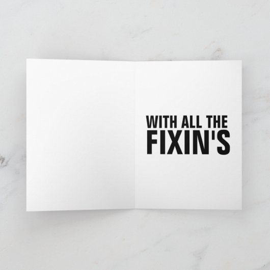 CHEESEBURGER VERJAARDAG WENSKAARTEN KAART (Binnen)