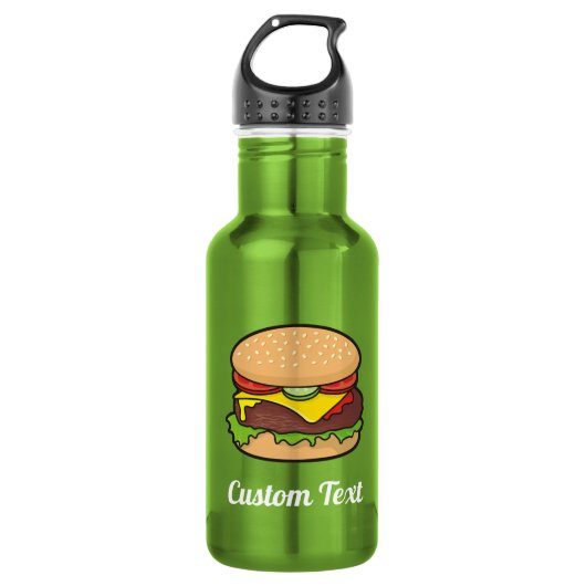 Cheeseburger waterfles (Voorkant)